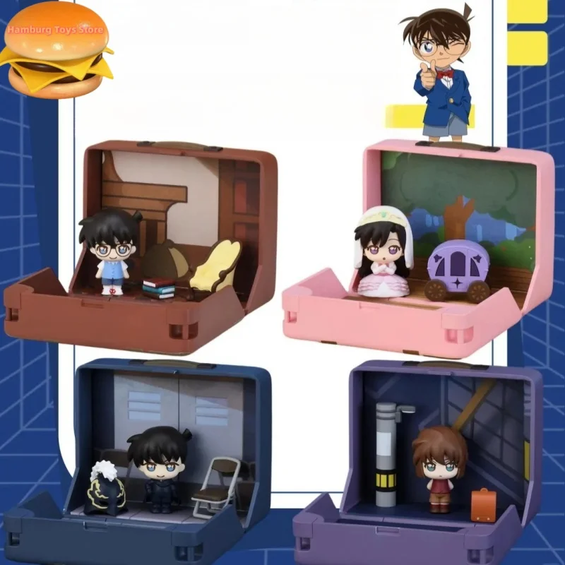 Figuras originales de Detective Conan Mouri Ran Conan Kudou Shinichi Anita Hailey, modelo de figura de acción, juguetes, regalos de navidad