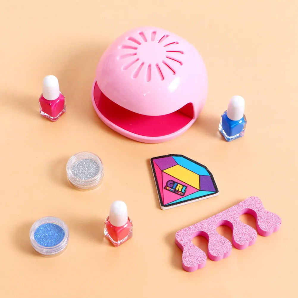 

1 Set Kids Art Set Electric Abs Nail Dryer For Quick Drying Regular Polish Diy Manicure Tools Toddler Girl Gift Nail Fan Dryer