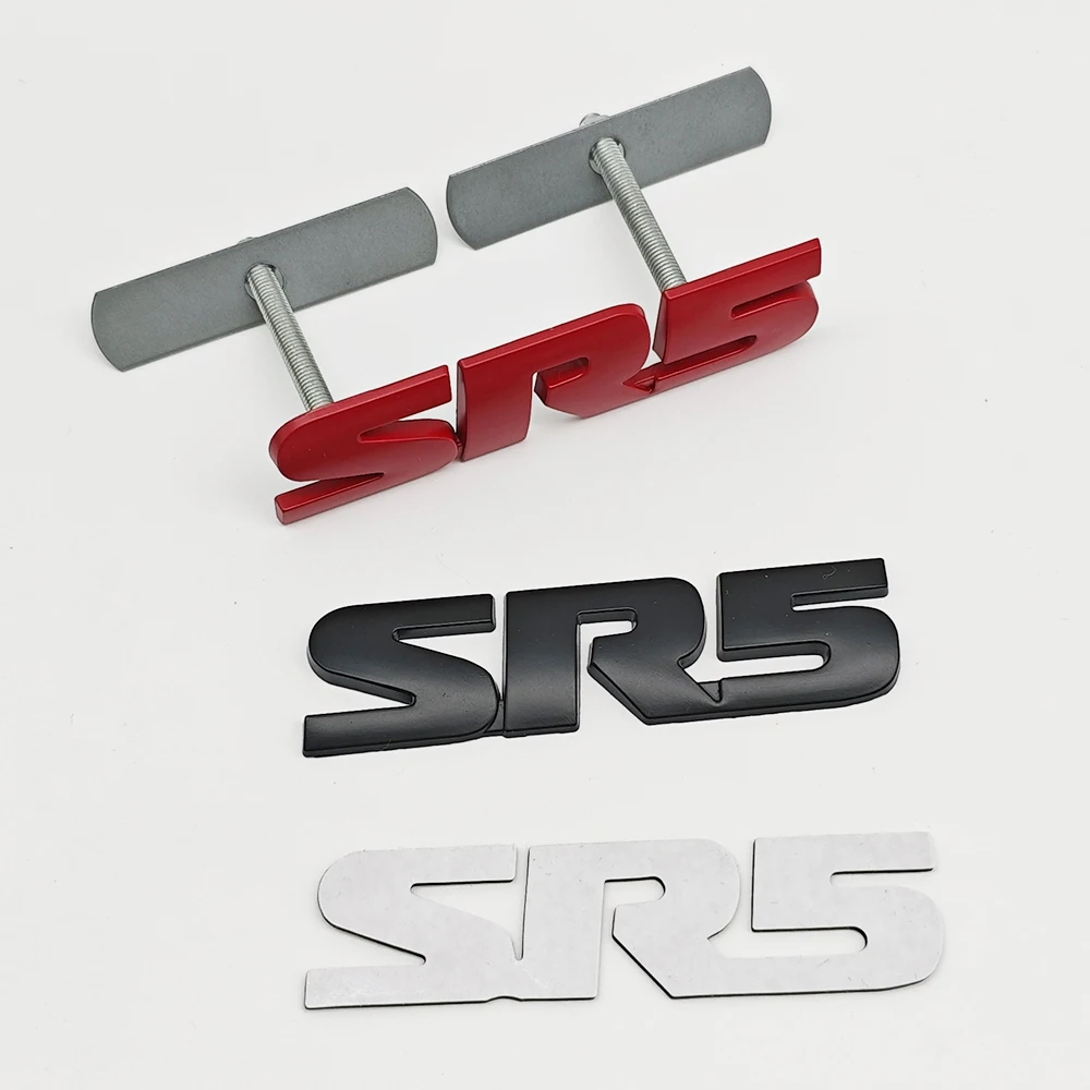 3D Metal Alloy Car Sticker Logo SR5 Emblem Rear Trunk Fender Badge For Toyota 4runner Hilux n80 Tundra Fortun Tacoma Accessories