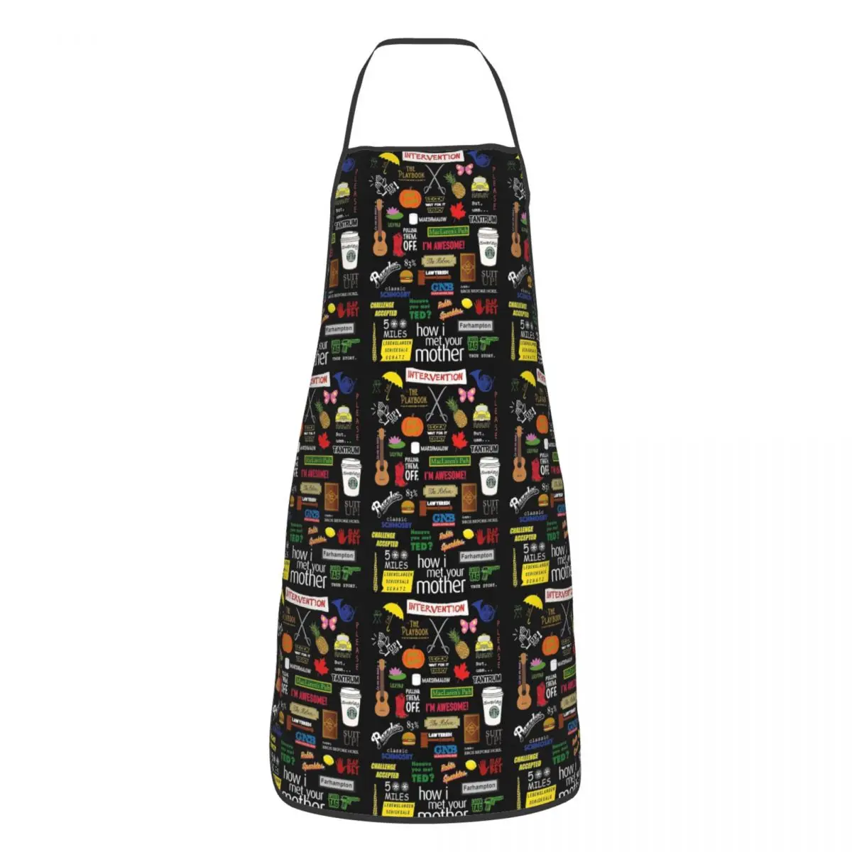 How I Met Your Mother HIMYM TV Show Collage Aprons Chef Cooking Tablier Waterproof Bib Kitchen Cleaning Pinafore for Women Men