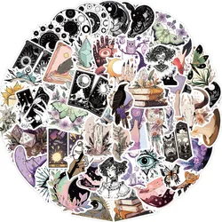 50 PCS Aesthetic Magic Witchy Adults Stickers Waterproof Vinyl for Water Bottle,Laptop,Phone,Scrapbooks,Witchcraft, Journaling