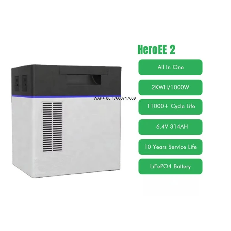 Emergency Outdoor Home Backup Power 2kWh Lifepo4 Solar Camping Generator Power Bank and Power Station
