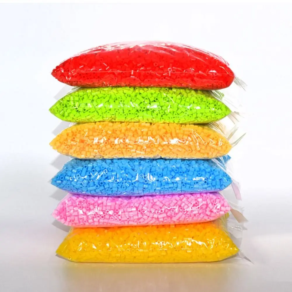 500Pcs New High-Transparency 5mm Fuse Beads Heat Press Handmade Handmade DIY Perler Beads Pixel Puzzle Iron Beads Education
