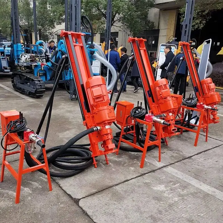Customized Portable DTH Drill Rig Compact High Power 40m Multi Angle Drilling Machine For Small Mines And Road Works