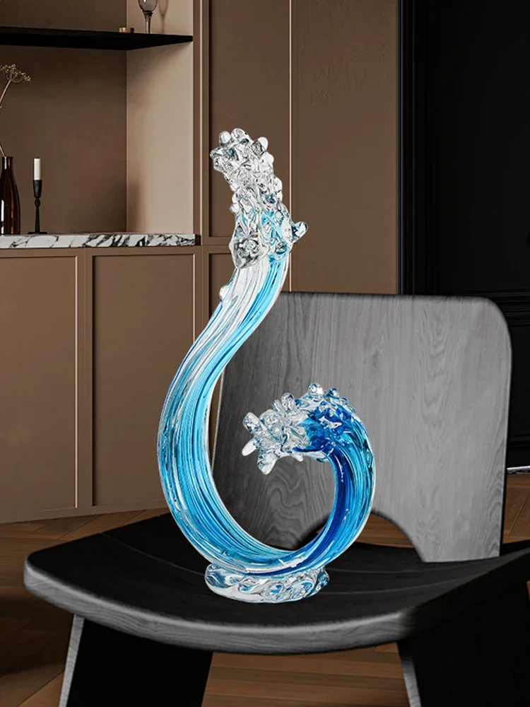 Tabletop ornaments light luxury and modern glazed handicrafts irregular materials household use suitablefor cabinet wine cabinet