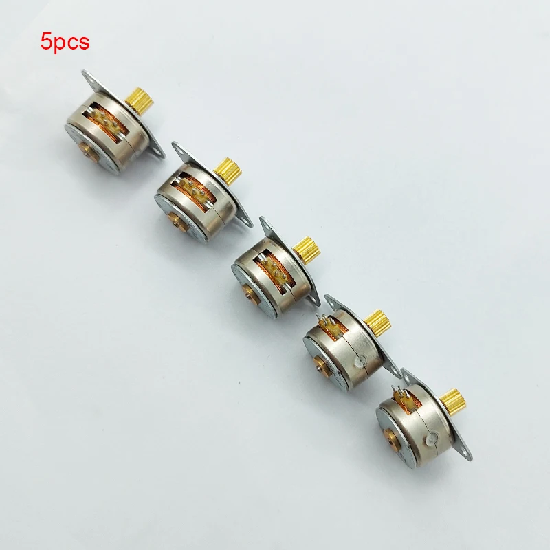 5 Pcs DC 2 Phase 4 Wire Dia 15mm Stepper Motor Micro Stepping Motor for Digital Products Camera Size 15*10.5mm