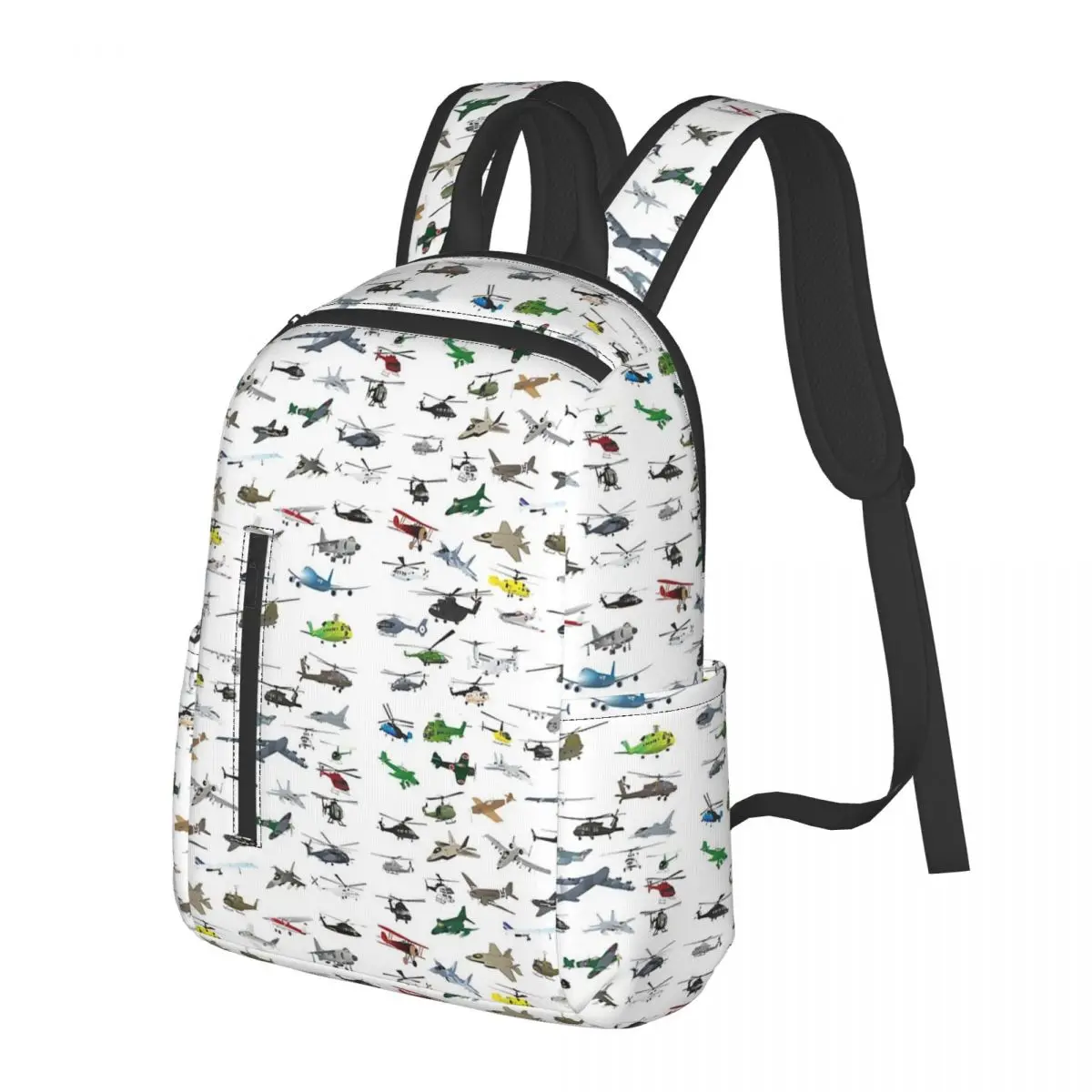 

Various Colorful Airplanes And Helicopters Backpack School Bag Hiking Travel Daypack for Boys Girls Bookbag Shoulder Bags