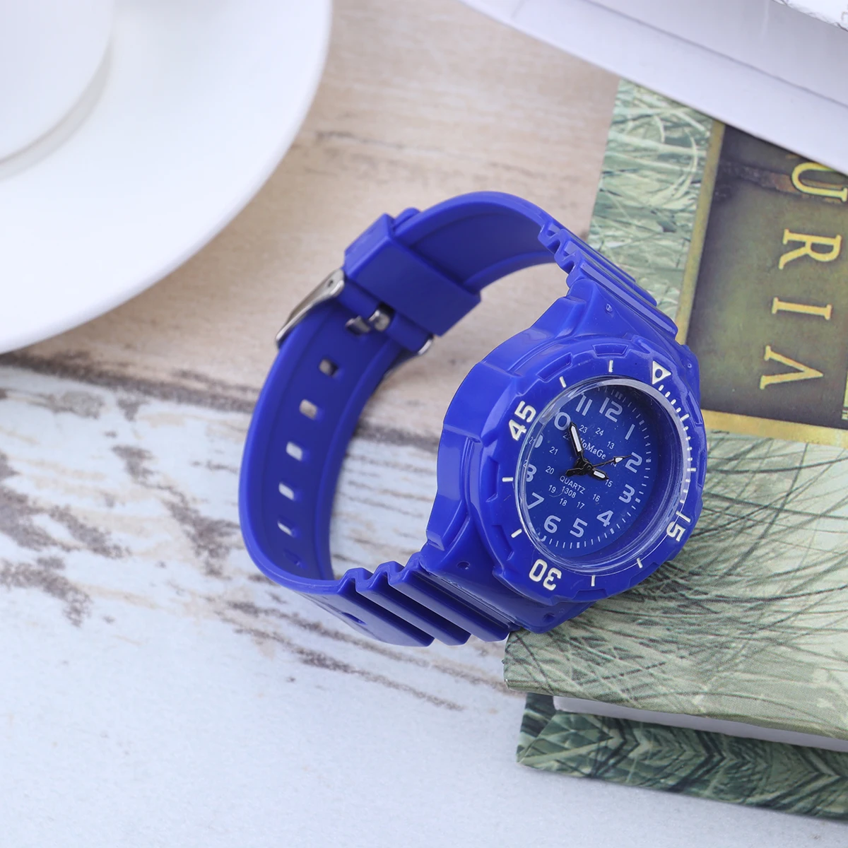 

Quartz Silicone Watch Kids Sports Watches Boy Childrens Durable Precise Timekeeping Arabic Numerals Display Fashionable
