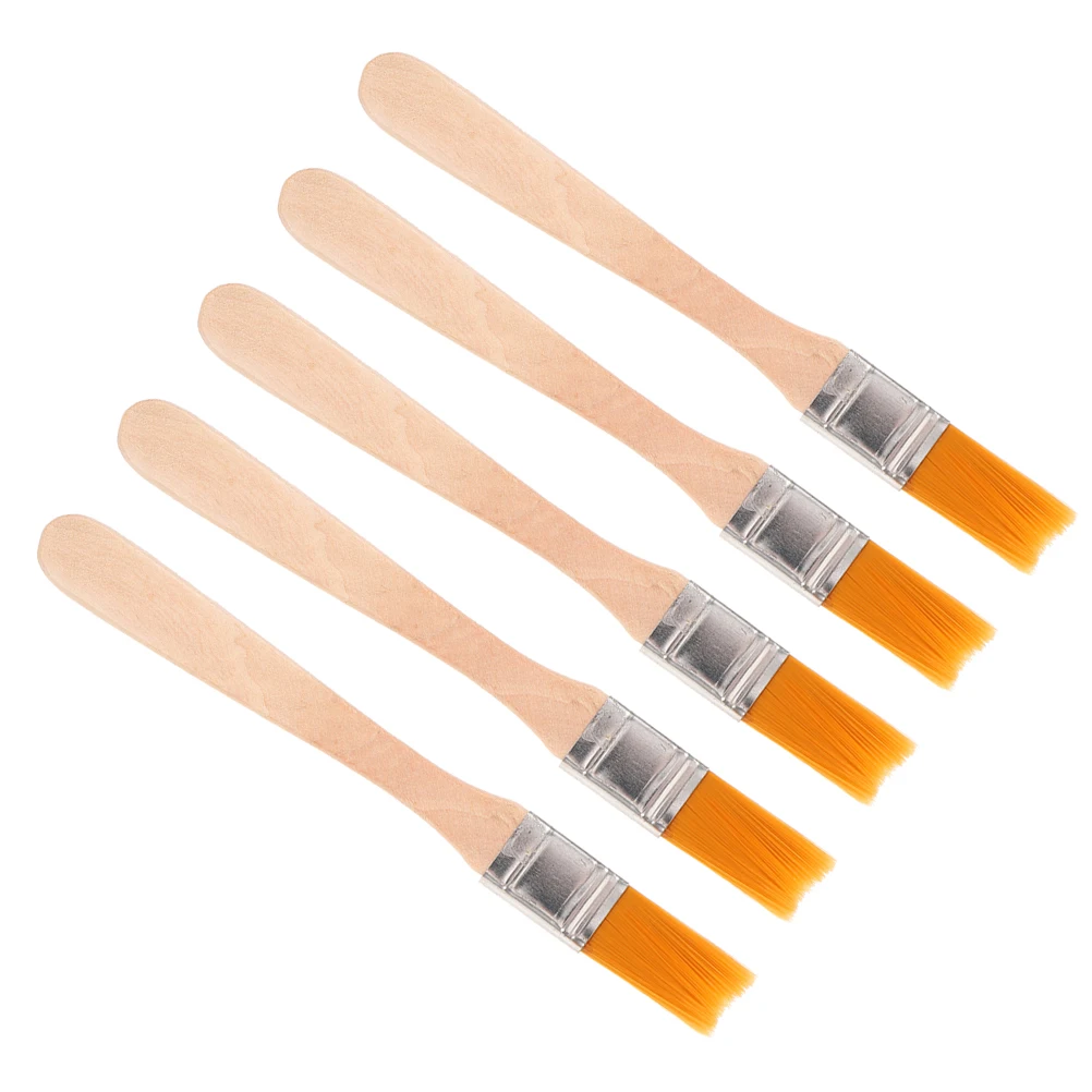 

5 Pcs Paint Brush Brushes for Touch up Mini Dusting Angle Artist Painting Nail Polish Remover