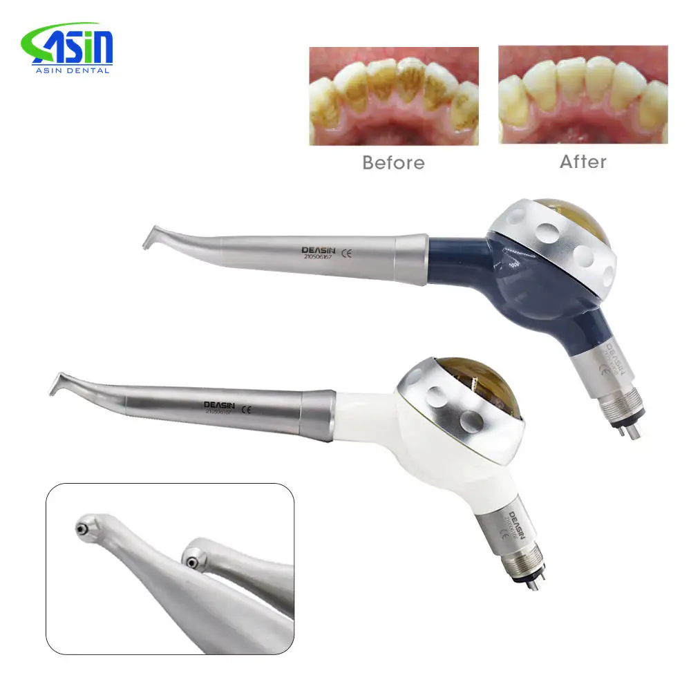 Air Polishing System Air Prophy Sander Cheap Price Dental Aluminium Alloy 2/4 Holes Metal Silver Ce Turbine Teeth Whitening