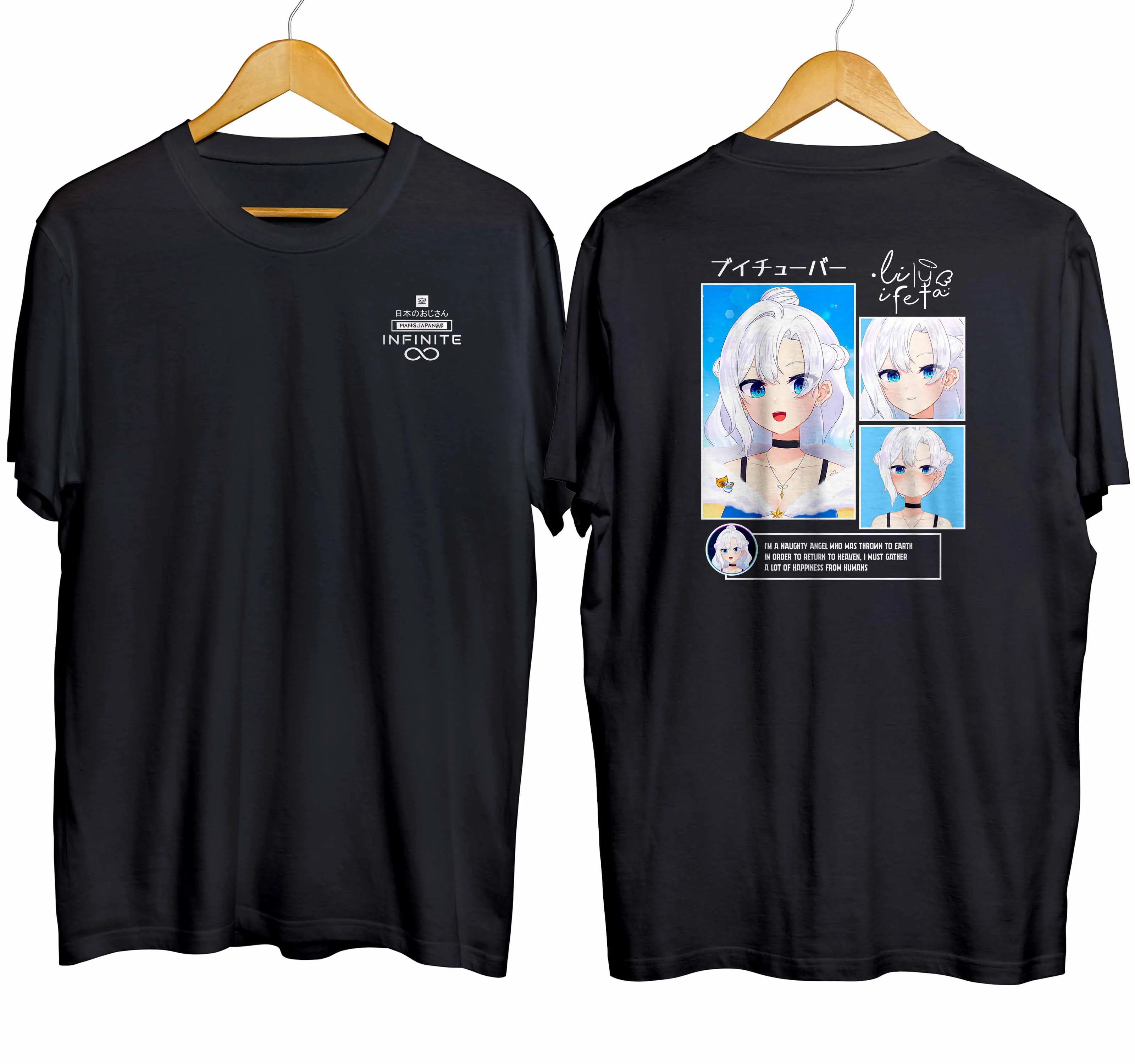 T-shirt distroanime vtuber LILY IFETA - RE MEMORIES 100% combed 30s