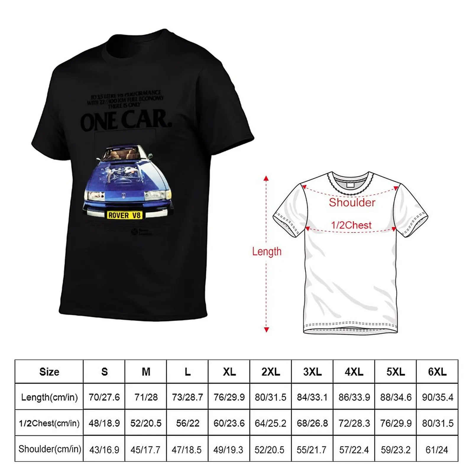 ROVER SD1 3500 V8 T-Shirt funny t shirts man cotton t shirts man 100% t shirt men 100% cotton luxury brand T-Shirt