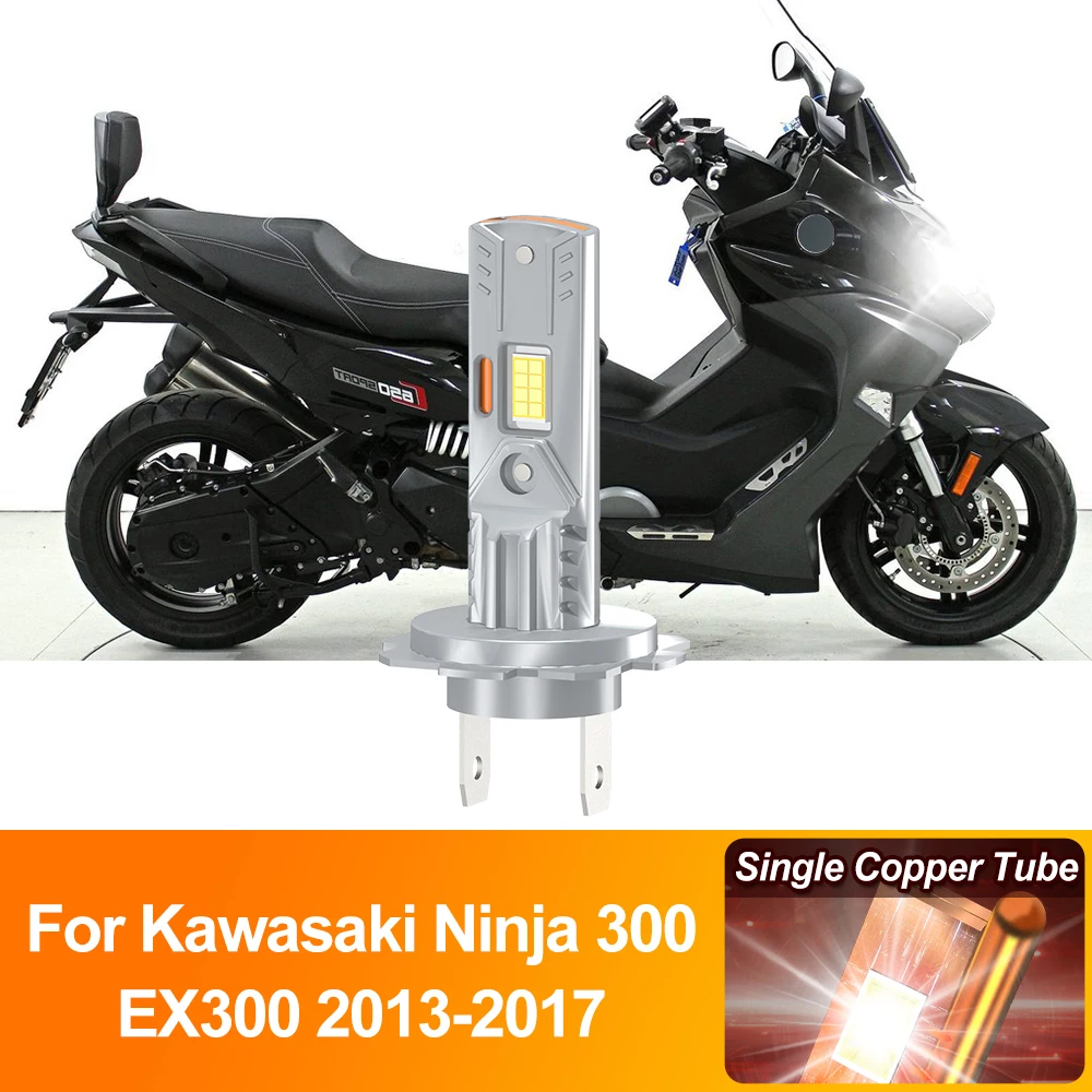 

H7 LED Headlight Bulb 10000LM Motorcycle Headlamp 12V 6000K Moto Lamp For Kawasaki Ninja 300 EX300 2013 2014 2015 2016 2017
