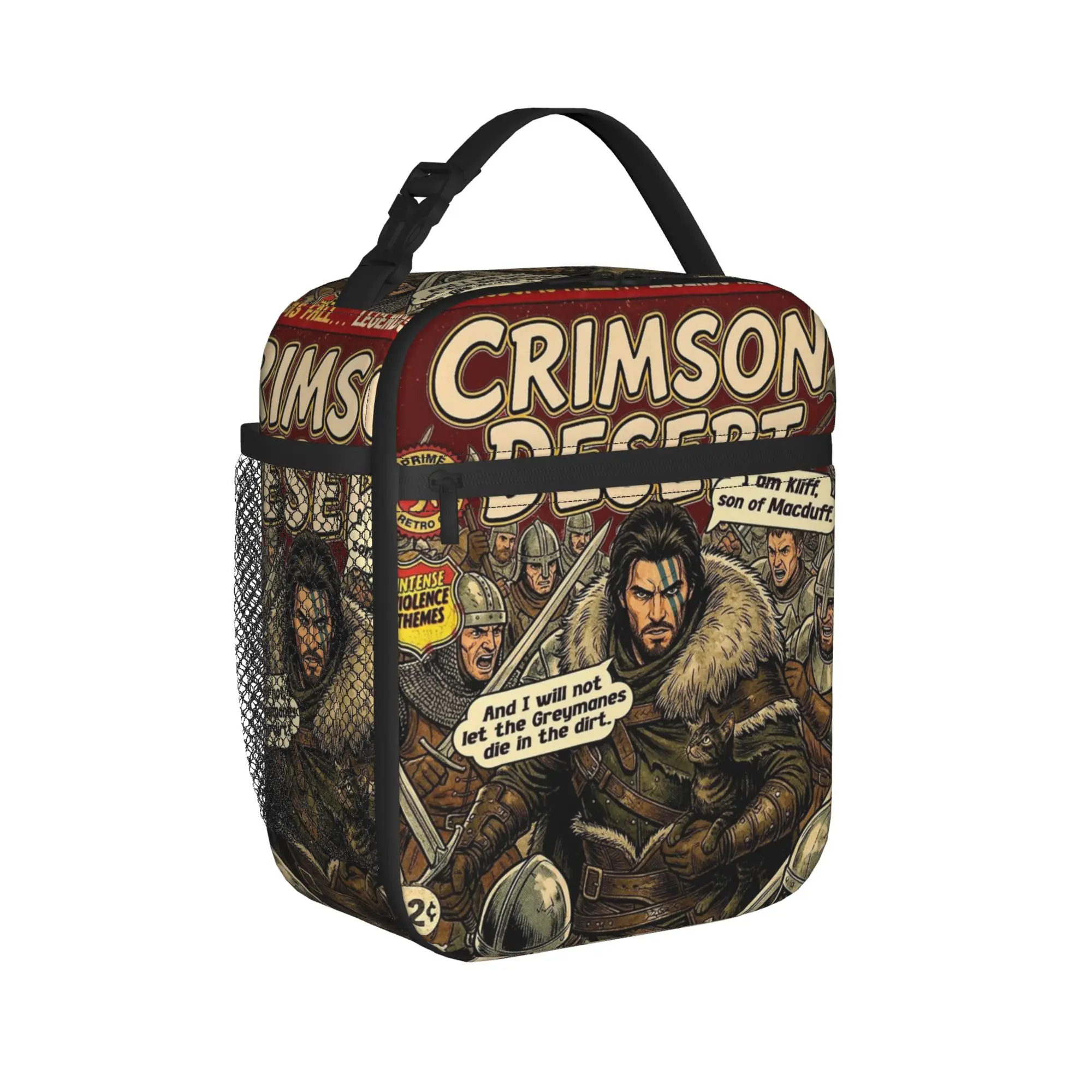 Crimson Desert Kliff Comic Cover Art  Insulated Lunch Bags Bag Lunch Container  Tote Lunch Box Food Storage Bags College
