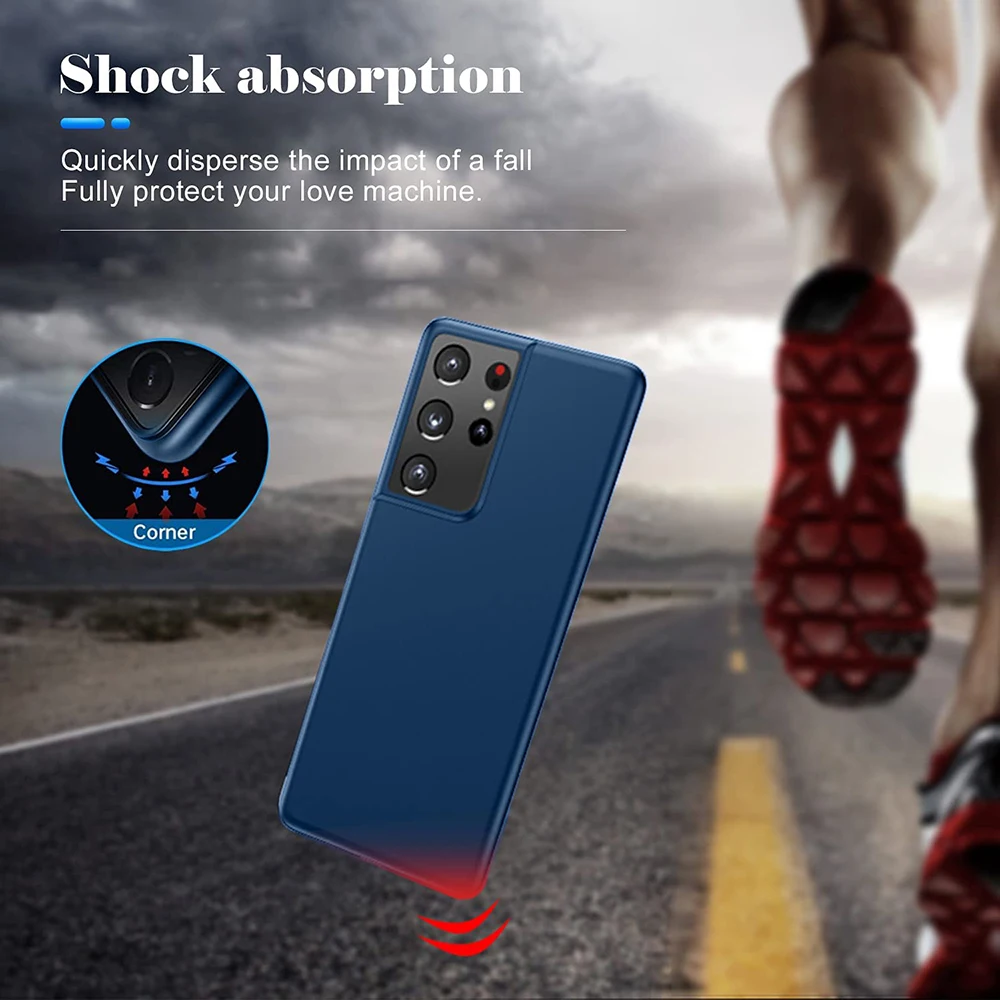 Luxus Zurück Fall Für Samsung Galaxy A73 A53 A33 A72 A52 A32 A22 A71 A51 A21S Matte Fall Abdeckung Für S22 S21 S20 FE Plus Ultra Dünne – Detail 6