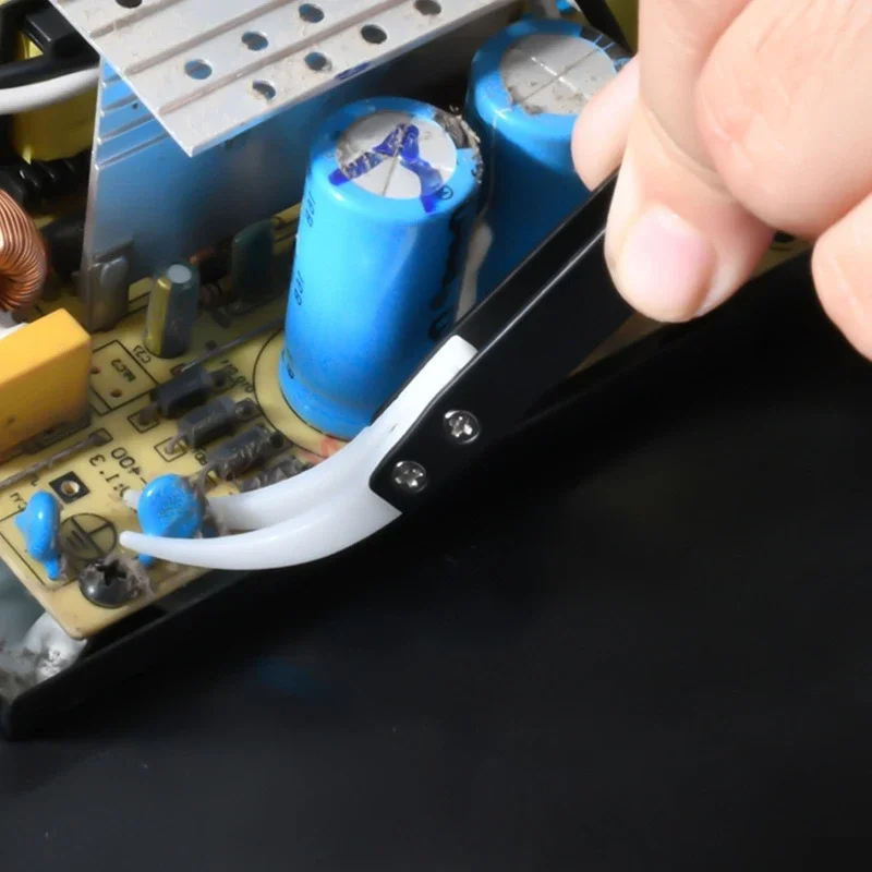 3 Cái/bộ Gốm Ngược Nhíp Cách Nhiệt Chống Tĩnh Điện Chịu Nhiệt Không Dẫn Điện Nhíp Thẳng Cong Đầu Dropshipping
