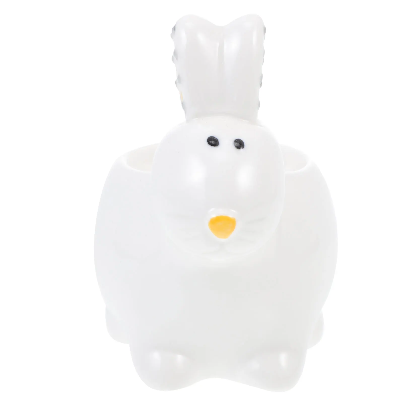 

Ceramic Tray Smooth Surface Easy Clean Breakfast Egg Cup Decorative Egg Dish Functional Kitchen Barware Storage