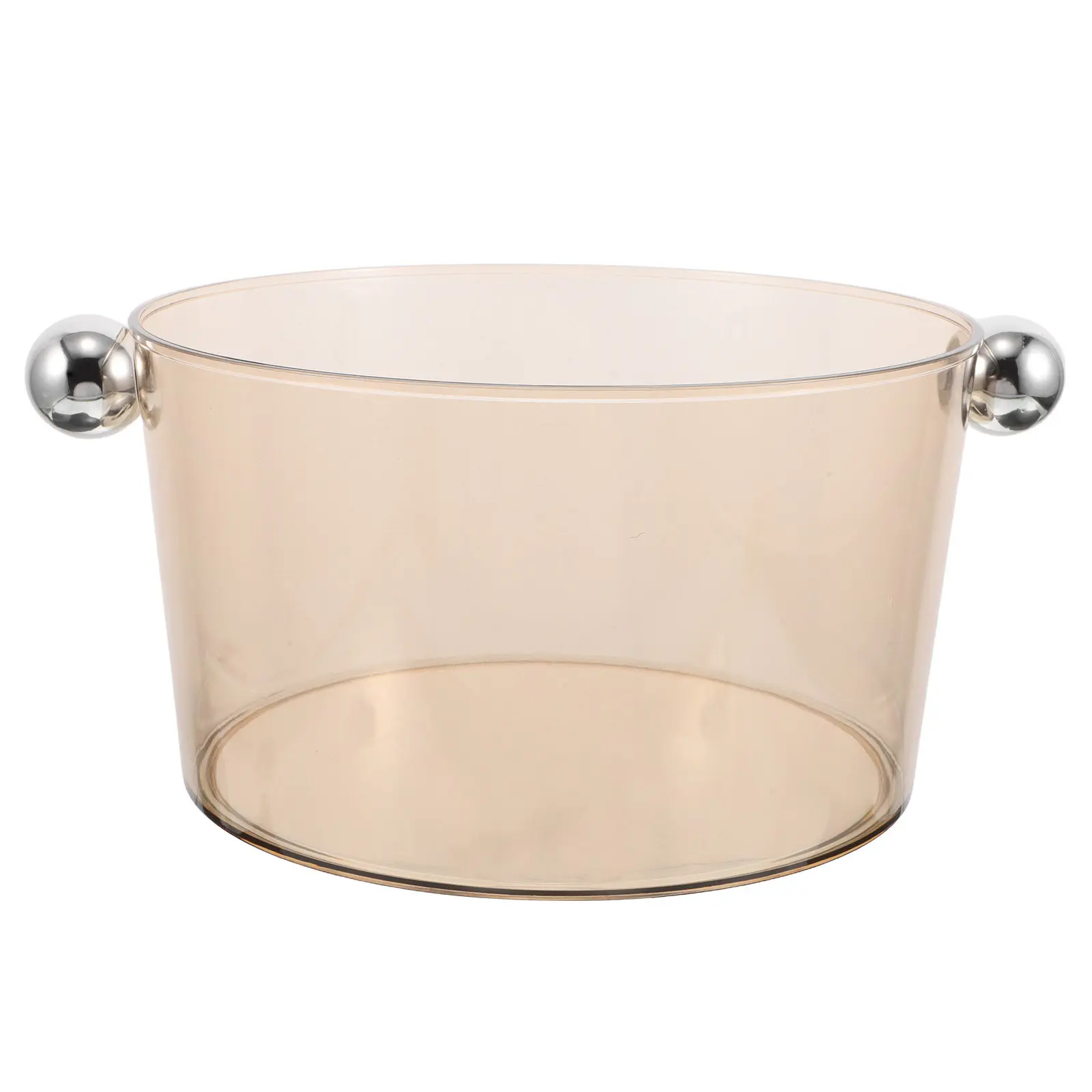 

Акриловое ведерко для льда, большая емкость, с эргономичной ручкой, портативное, для вечеринок, баров, барбекю, для использования в помещении и на улице