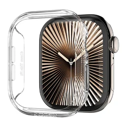 Cover For Apple Watch Case 46mm 42mm Series 10 Accessories Smart watch Screen Protector PC bumper Frame Shell iWatch Protective