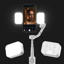 Luz de relleno LED magnética para DJI Osmo Mobile 6/OM5/4/SE/Zhiyun smoot4/5 /Feiyu Vimble 3, estabilizador de cardán de mano, accesorios