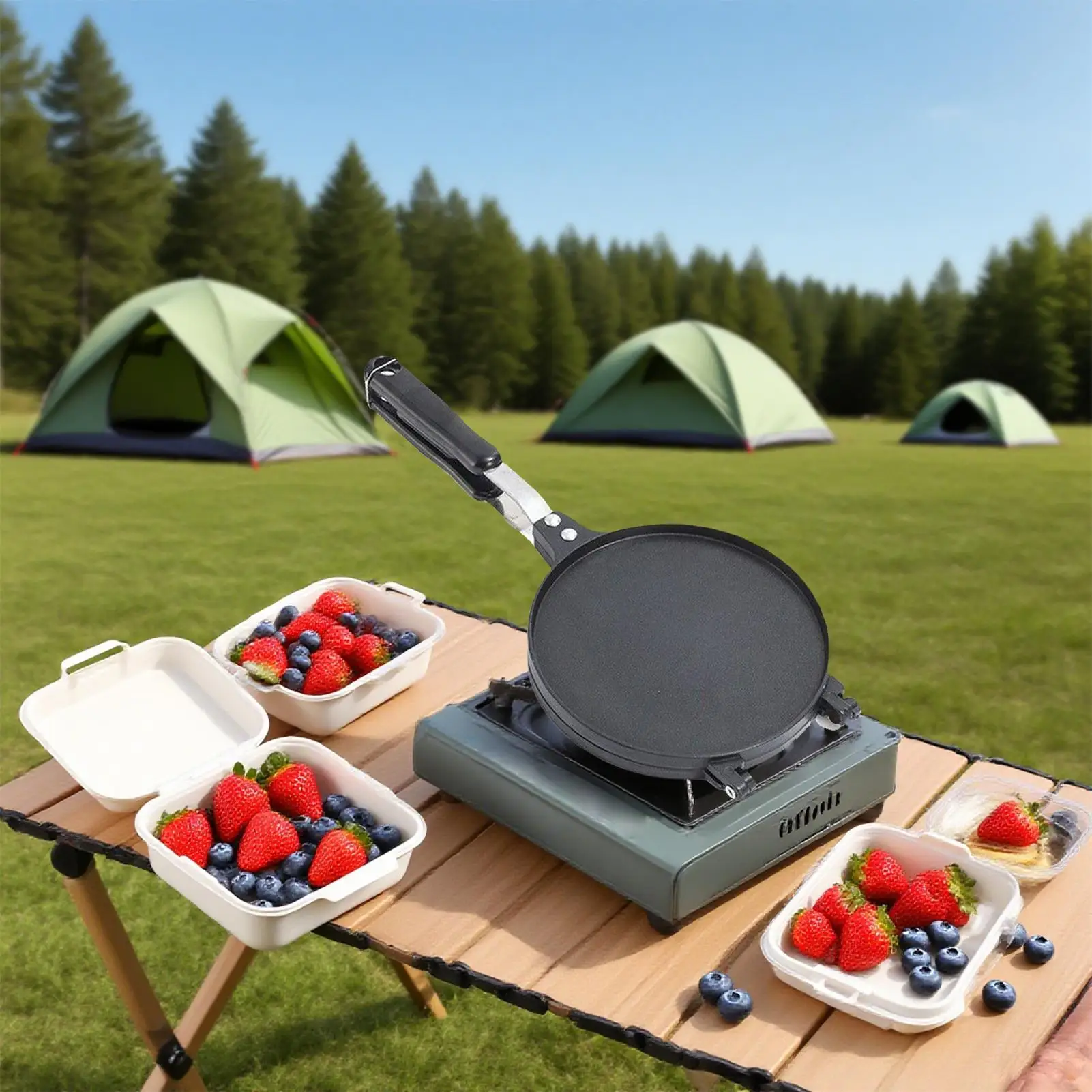 Ice Cream Cone Maker Checkered Nonstick Sandwich Waffle Maker Portable Shaper Pan Kitchen Baking Tools For Afternoon Tea Crepes