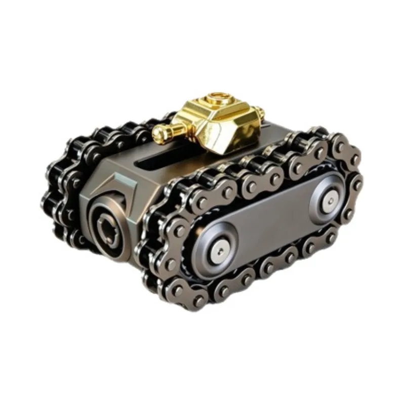 Metal Tank EDC Fidget Slider Chain Gear Spinner Magnetic Stress Relief Toy Adult Anxiety Decompression Gift