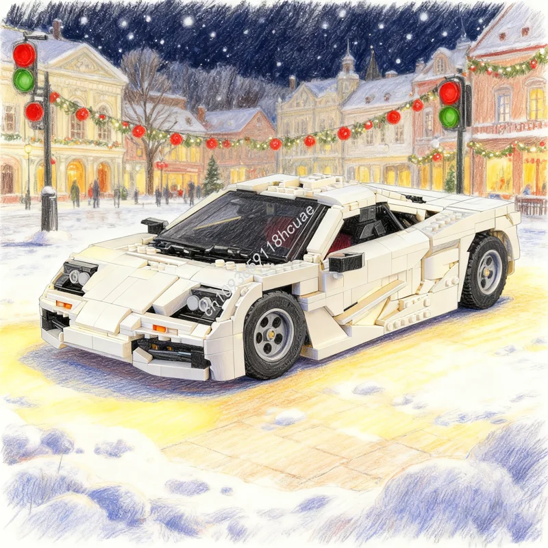 

1367pcs MOC McLarenesd B Model Alternate Technical Building Blocks Toy Construction Creative Idea Christmas Gift Education Brick