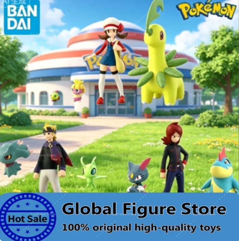en-stock-figurines-d'action-originales-bandai-scale-world-pokemon-region-de-johto-kotone-bayleef-silver-crocodile-morty-celebi-collection
