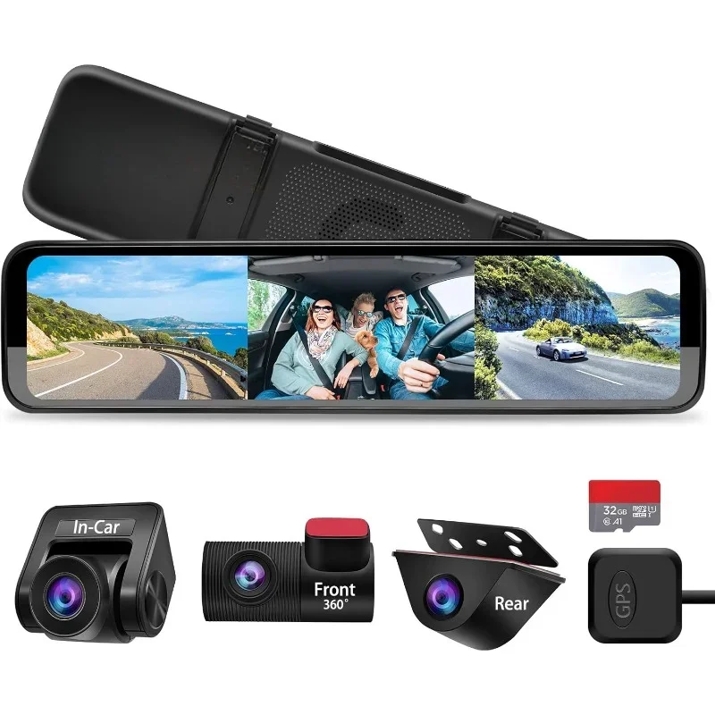 Triple Mirror Dash Cam 12