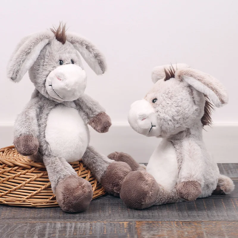 

Long-Eared Hanging Leg Donkey Doll Plush Toy Soft Stuffed Animal Gift For Girls Birthday Cute Animal Figurine Collectible Toys
