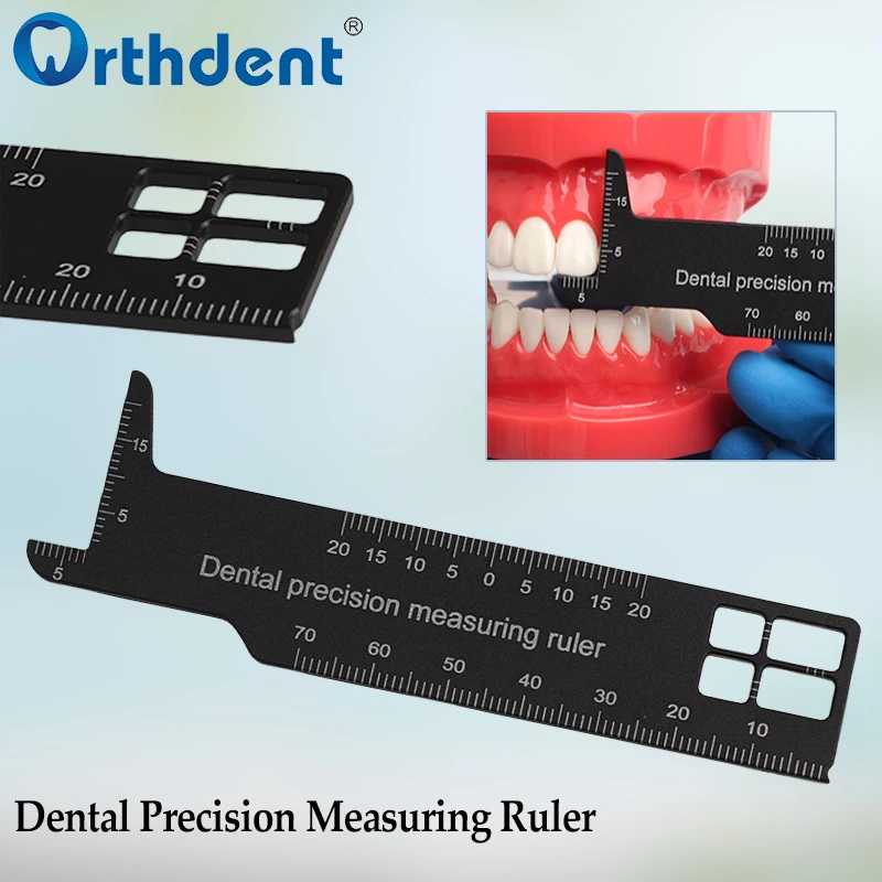 

1pc Dental Precision Measuring Ruler Orthodontic Tool For Photography Dentistry Gauge Instrument