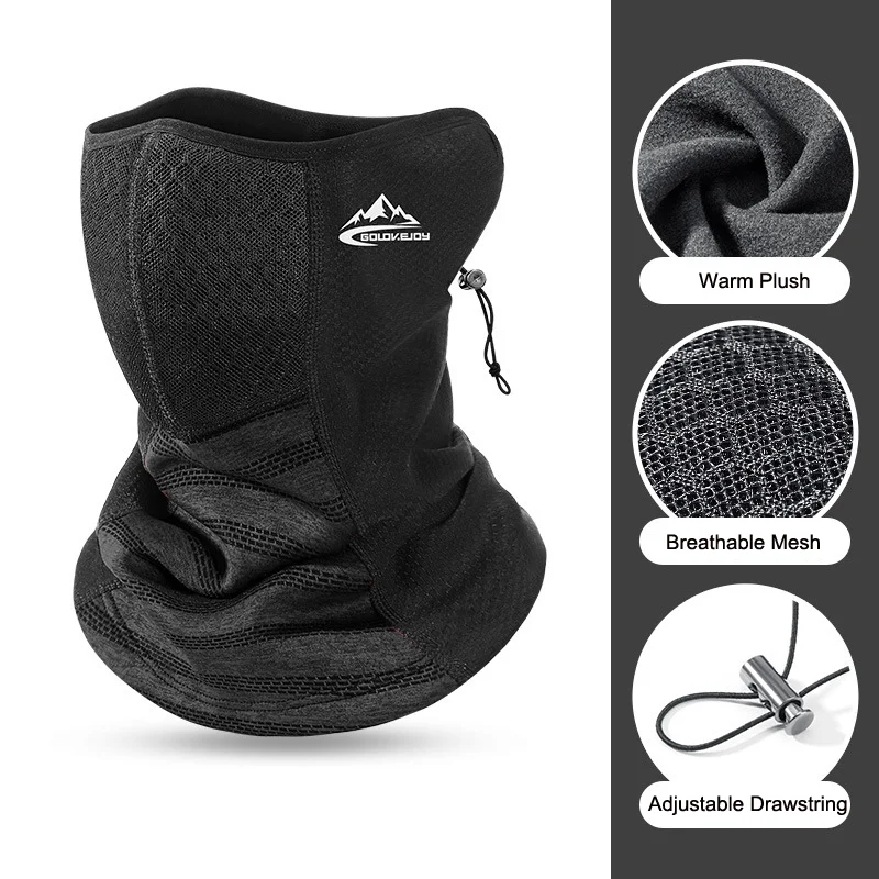 

1 шт., мужской шарф на шею, теплый для зимы, морозостойкая маска для лица, защита, теплый головной убор для холодной погоды