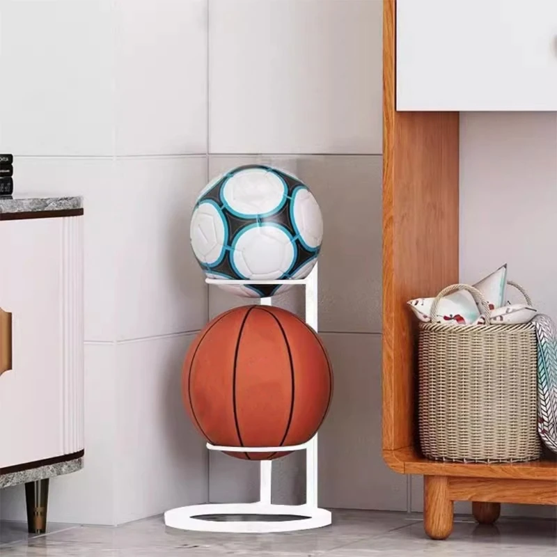 Rolling Ball Storage Rack Display Rack for Basketball Football Volleyball