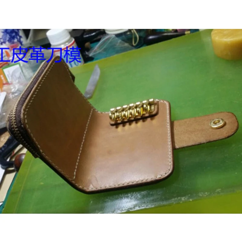 designer leather craft template cutter coin bag with key case die cutting knife mould hand machine punch tool set