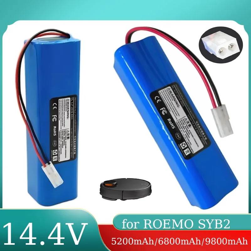

6800mAh INR18650 M26-4S2P 14.4V Battery Suitable for Proscenic Philips Haier Suitable for Lenovo Robot Vacuum Cleaner 14.4V 4S2P