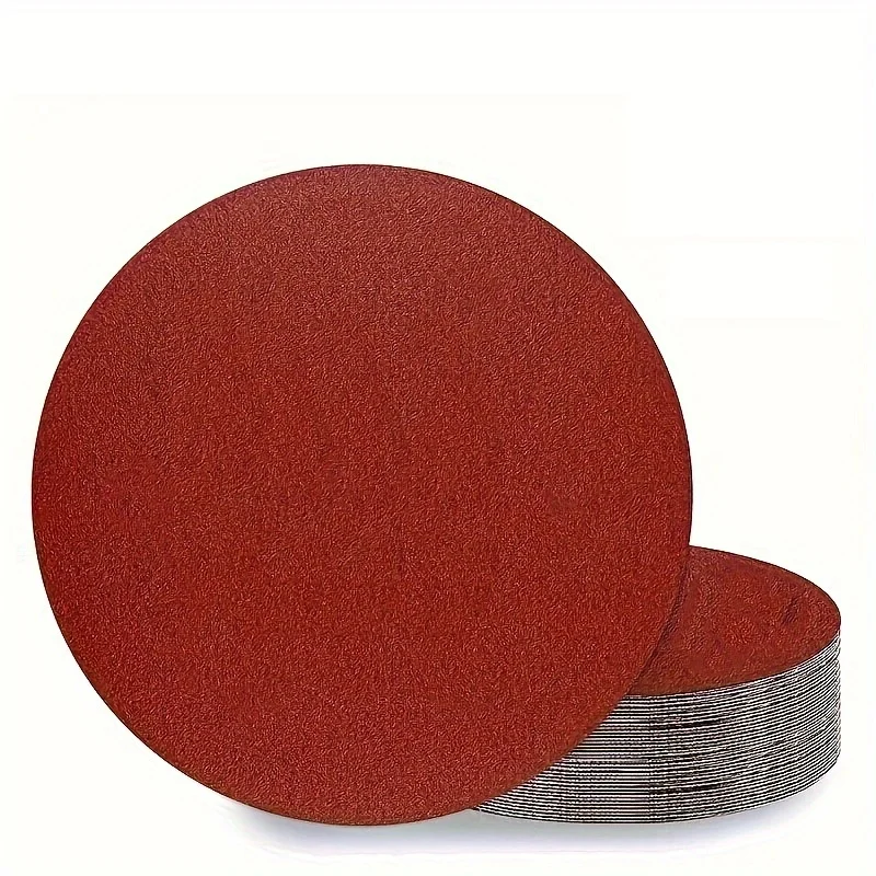 10Pcs 9 Inch 225mm Sanding Rings, Hook and Loop, Hole-Free, Red, 60-600 Grit, for Drywall Sanders