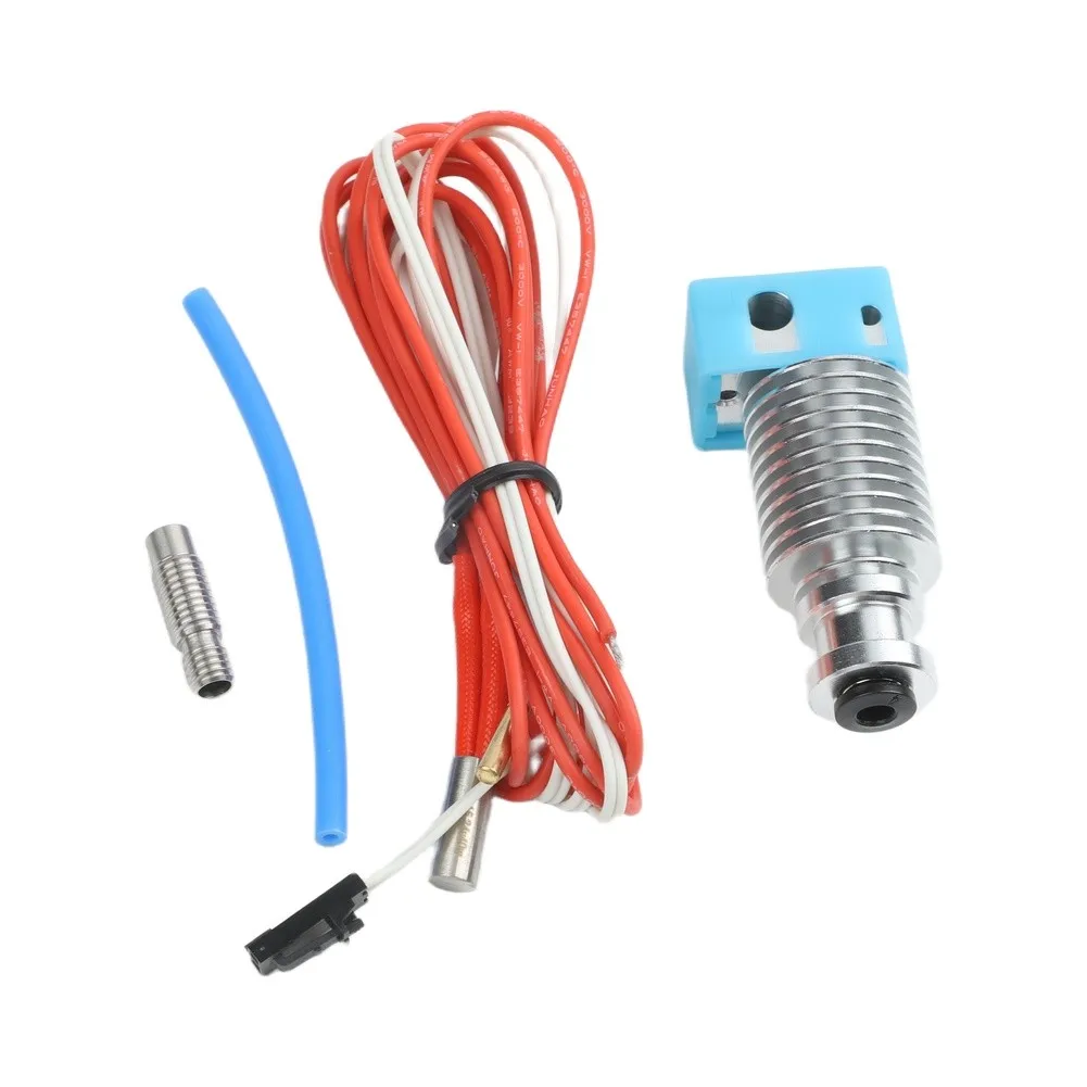For 3D Printing Extruder Nozzle Kit Brass Nozzles CNC Heating Block Kit Complete Matching Excellent Thermal Conductivity