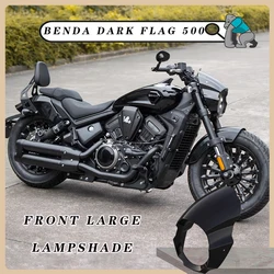 Customized For Benda dark flag 500 BD 500 bd500 HeiQi500 Motorcycle Round ABS Plastic Screen Headlight Fairing Windshield Cover