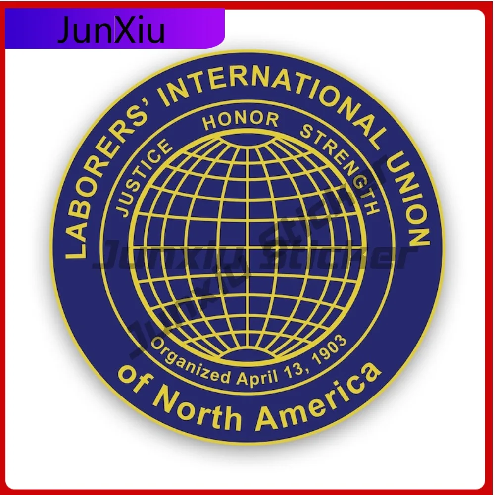 

Laborers Union Sticker Creative Decals Uv Protected Labor Unions International Working Man Auto Decor Car Sticker Vinyl Decal