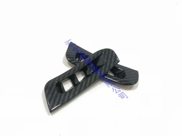 ل جيب جراند شيروكي 2018 2020 اكسسوارات السيارات التصميم ألياف الكربون نمط منفذ تنفيس الهواء غطاء لوحة القيادة إطار الحافة