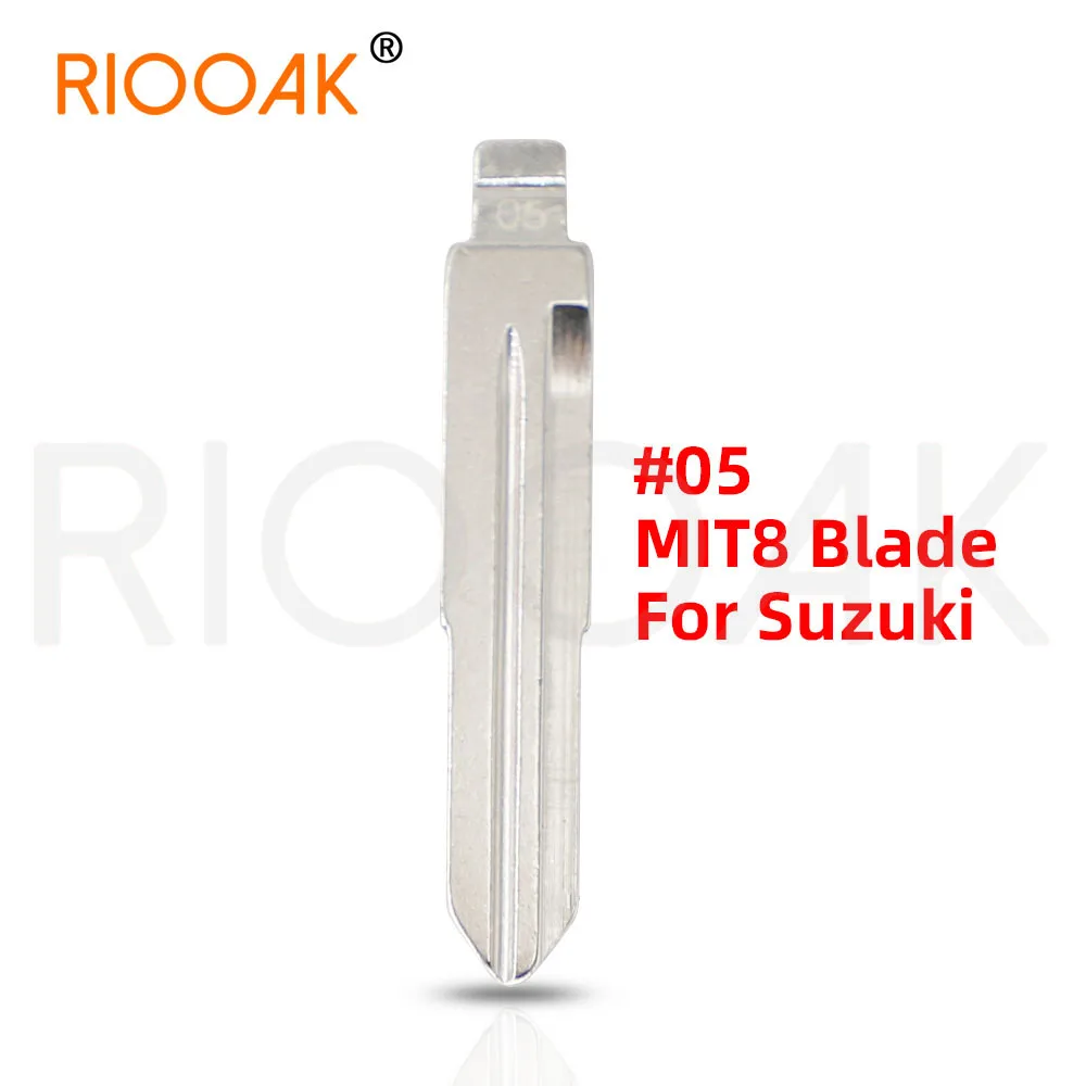 10pcs #05 New Metal Blank Replacement Car Key Blade LISHI MIT8 for Suzuki Wagon R for Chevrolet Spark Uncut Key Car-styling