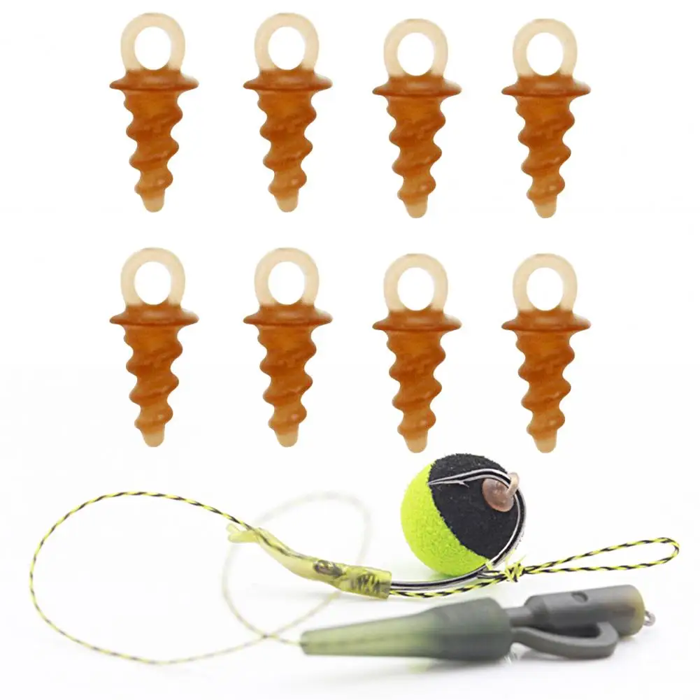 50Pcs Floating Bead Connection Screw Mini with Hole Portable Tackle Carp Fishing Bead Lure Plastic Screw Fishing Gear