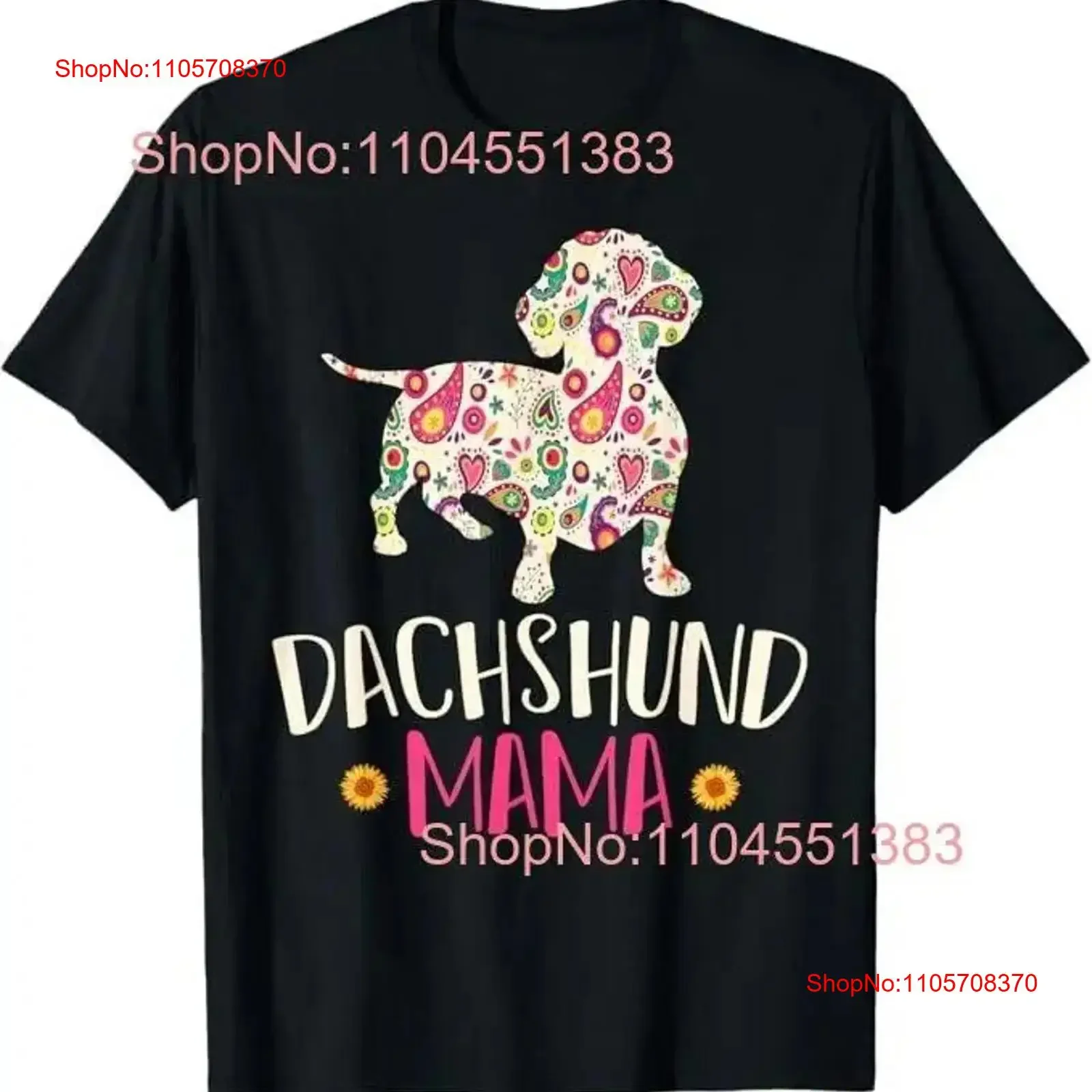 Mothers Day Wiener Mom Weenie Dog Vintage Dachshund T Shirt vintage Washed Stretched streetwear Versatile Unisex Stylish