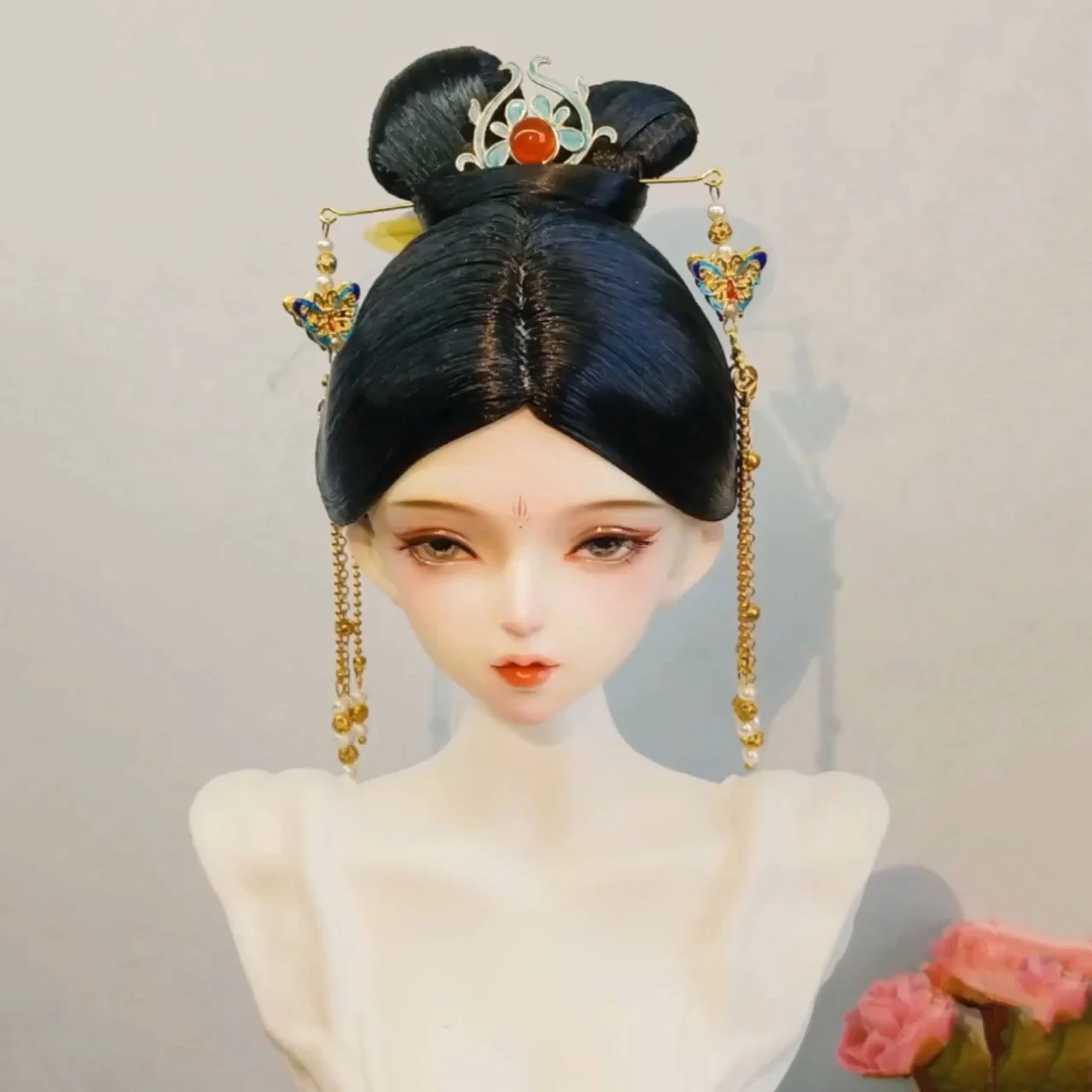 

1/6 1/4 1/3 Ancient Costume BJD Wig Hanfu Fairy Hair Retro Wigs For BJD/SD YOSD MSD SD13 Big Girl SSDF Doll Accessories C2524