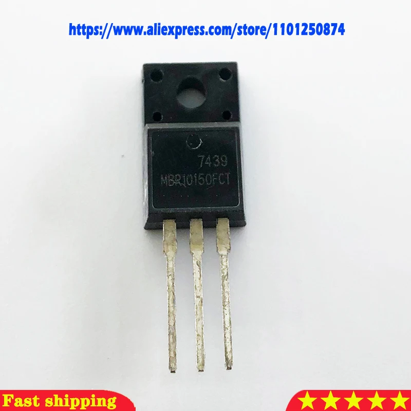 10pcs MBR10150 MBR10150FCT MBR10150CT SB10150 STPS10H150CF TO-220