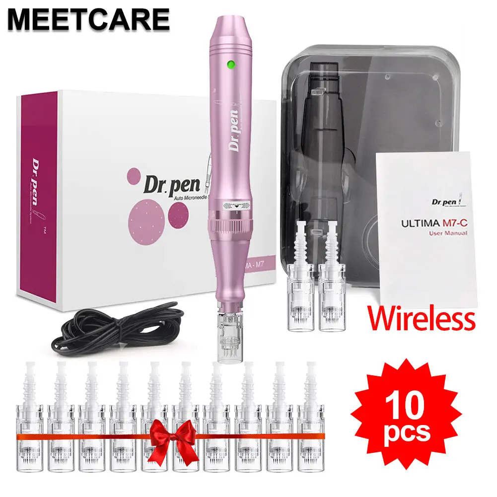 Original M7 Dr Pen Electric Derma Microneedle Pen Or Cartridges Needles Wireless M7 Dr.pen Micro Needle Beauty Microneedling