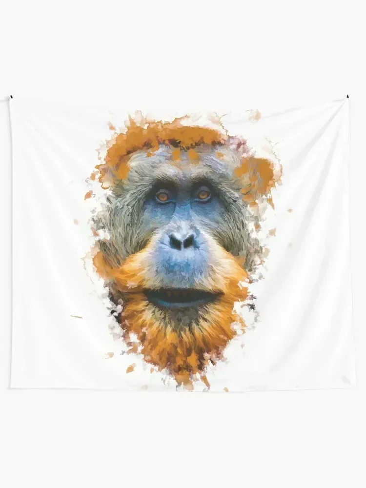 Orangutan monkey Tapestry Room Decore Aesthetic Living Room Decoration Tapestry