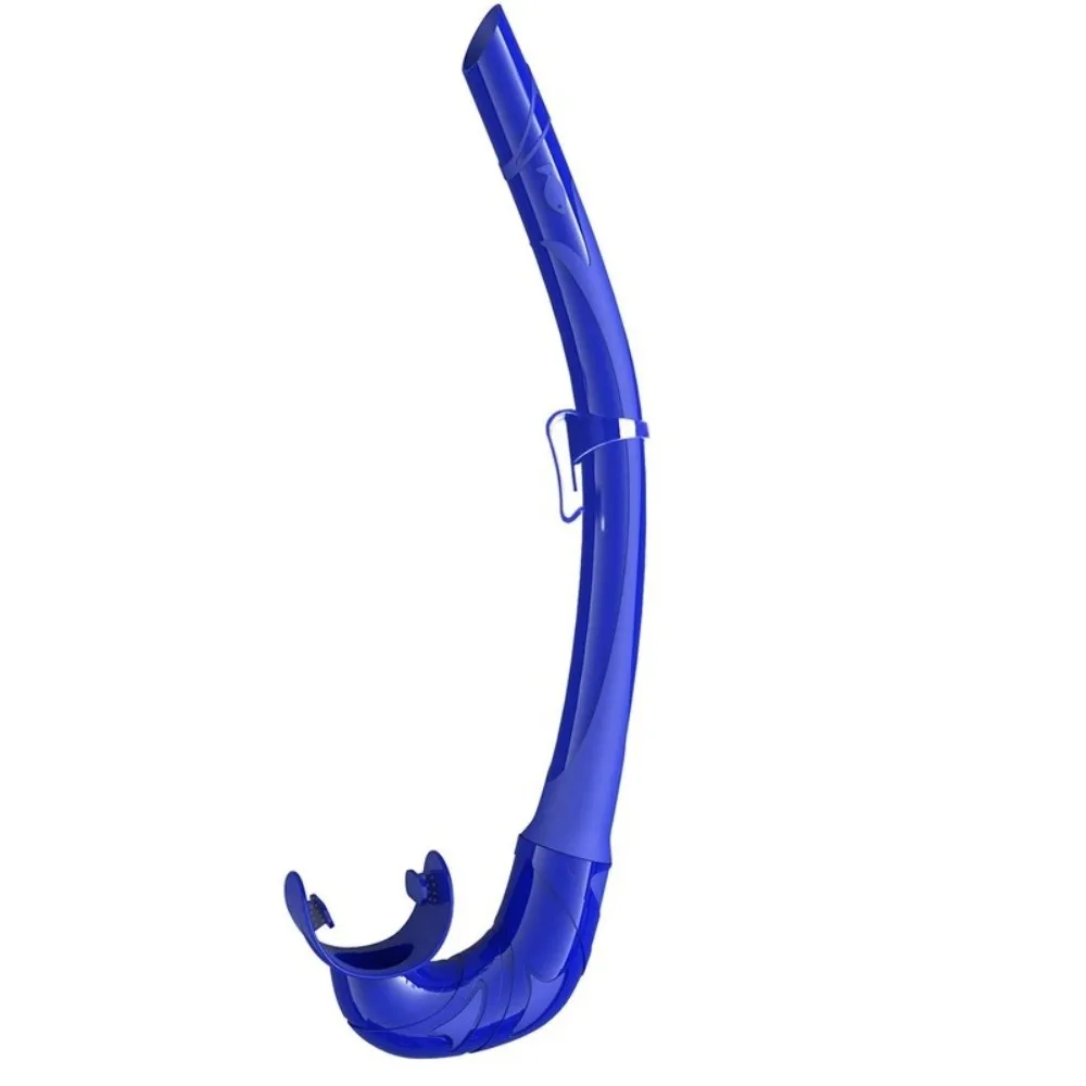 Easy Carry Soft Silicone Diving Snorkel Anti-Drop Portable Swimming Snorkel Arc-Bite Comfortable Snorkeling Snorkel Freediving