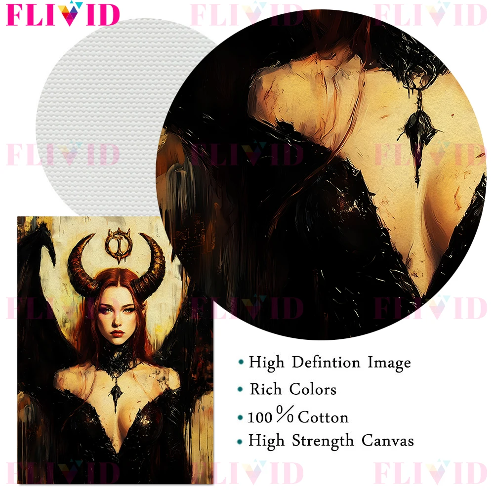 الله المصري القديم والهندي أربعة أيدي آلهة خمر الرسم على لوحات القماش الجدارية ، ليليث ، آلهة نيكس كالي ملصق فني وطباعة