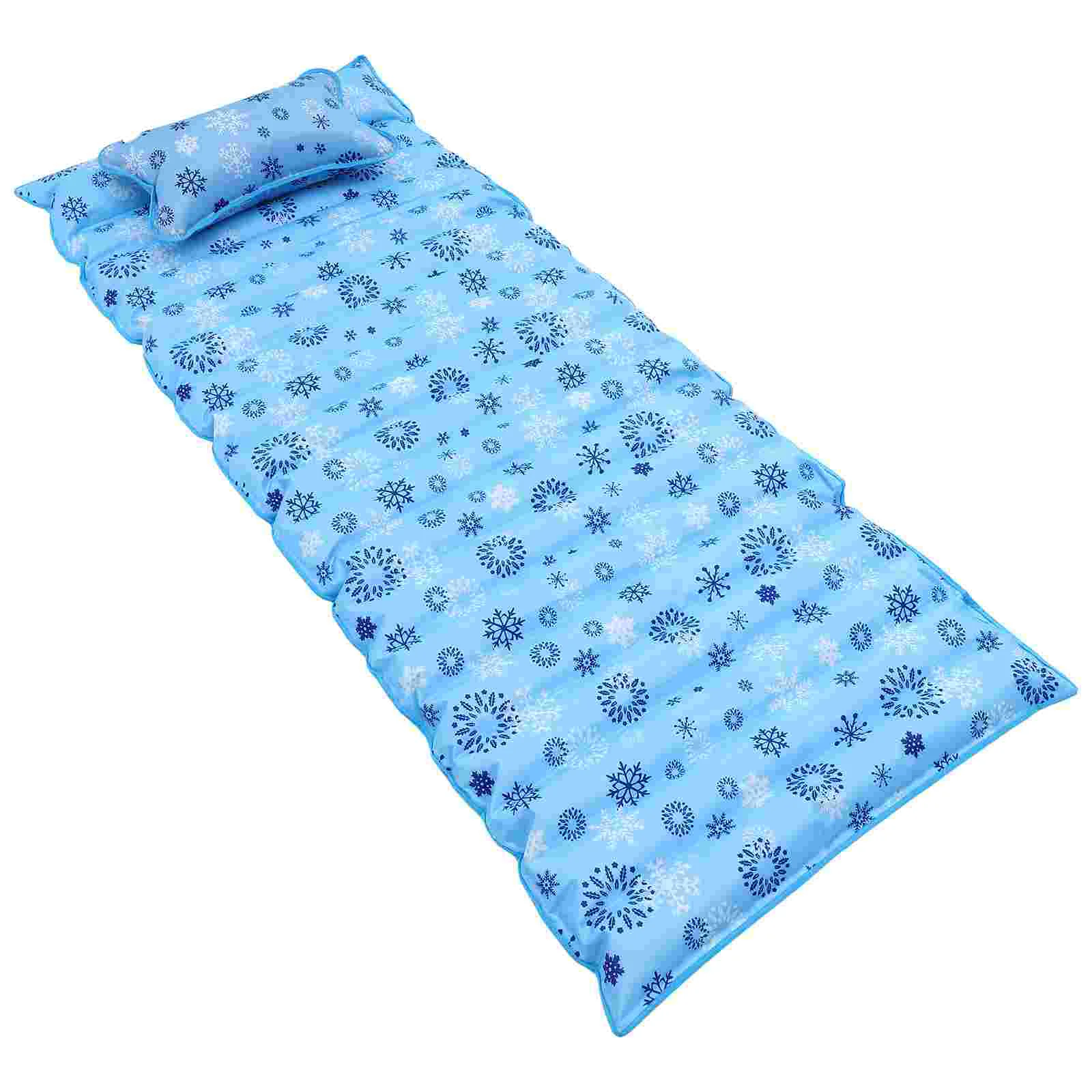 

Cool Bed Mat Pad Cooling Gel Pillow Chilled Natural Comfort Sleeping Aid Ice Pillow Comfortable Sleep Pillow For Travel Office